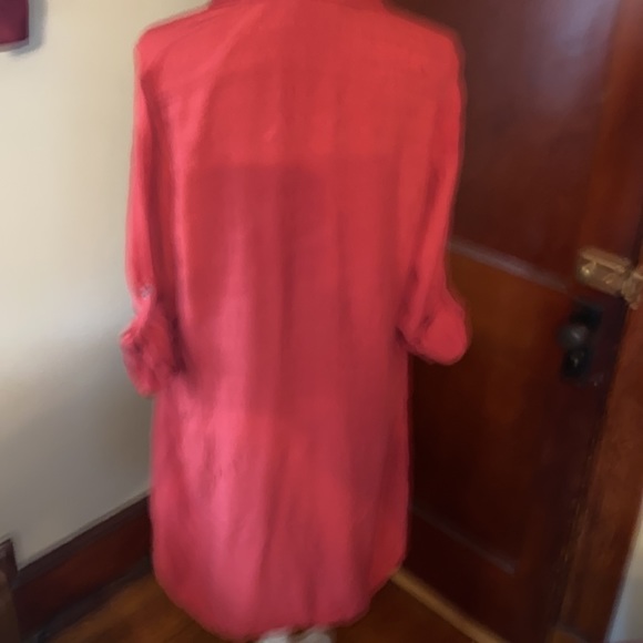 🦋Kenneth Cole Rust Shirt Dress , SZ L🦋 - Picture 7 of 9